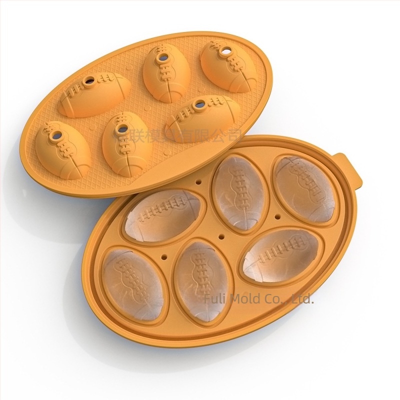 Înghețată cu craniu exploziv transfrontalieră, 10 forme de ciocolată de Halloween, creative, de casă, din silicon, cu pâlnie