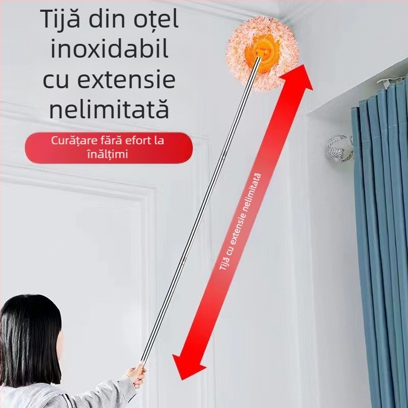 Mop de floarea-soarelui pentru uz casnic, măturat tavan, mop de floarea-soarelui, tijă telescopică, îndepărtarea prafului, producători de duster