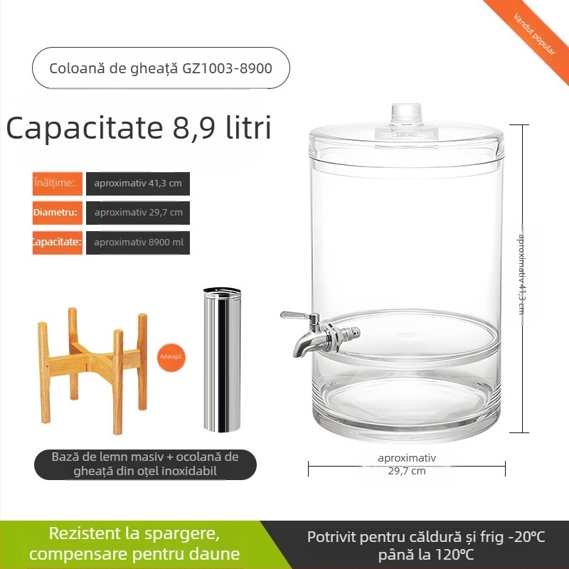 Butoi de cola cu autoservire pentru băuturi, cu robinet din oțel inoxidabil, cutie de suc de mare capacitate, butoi de bere, trepied comercial pentru suc