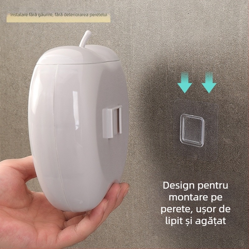 Cutie de depozitare pentru mere, fără perforații, geantă de depozitare pentru păstrarea prospețimii, cutie de depozitare montată pe perete, cu folie de plastic de calitate alimentară, set de boluri