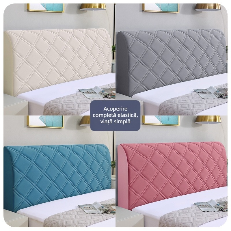 Husă de noptieră, culoare uni, all-inclusive, jacquard, modern, minimalist, husă de noptieră pentru dormitor, detașabilă și lavabilă, din piele întoarsă, husă moale, personalizare a prafului