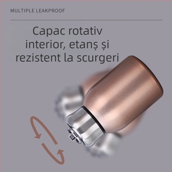 Termos portabil din oțel inoxidabil 304, mini cană mică, dolofană, valoare de culoare ridicată, cană mică pentru burtă, inel de aterizare simplu, cană de buzunar însoțitoare