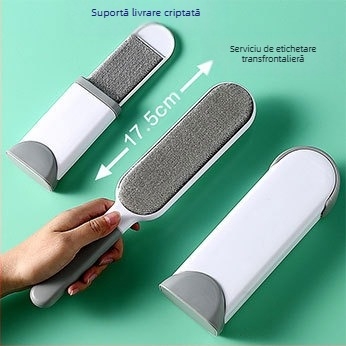 Perie en-gros pentru haine, perie electrostatică cu două fețe, pe lângă perie de păr, artefact de ras, îndepărtare a părului, păr lipicios pentru animale de companie