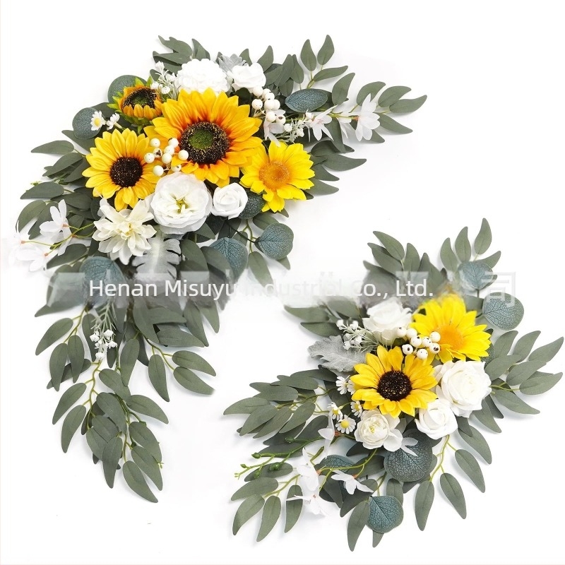 Etichetă de comerț exterior transfrontalier Amazon, floare artificială artificială, floare de bun venit, buiandrug, decorațiuni pentru petreceri de nuntă, en-gros din fabrică