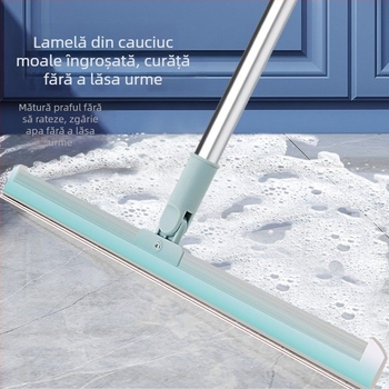 Ștergător de baie din silicon, curățare de baie, podea, sticlă, răzuitor, artefact, măturare păr, măturare apă magică, mătură magică