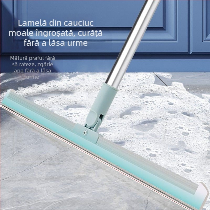 Ștergător de baie din silicon, curățare de baie, podea, sticlă, răzuitor, artefact, măturare păr, măturare apă magică, mătură magică