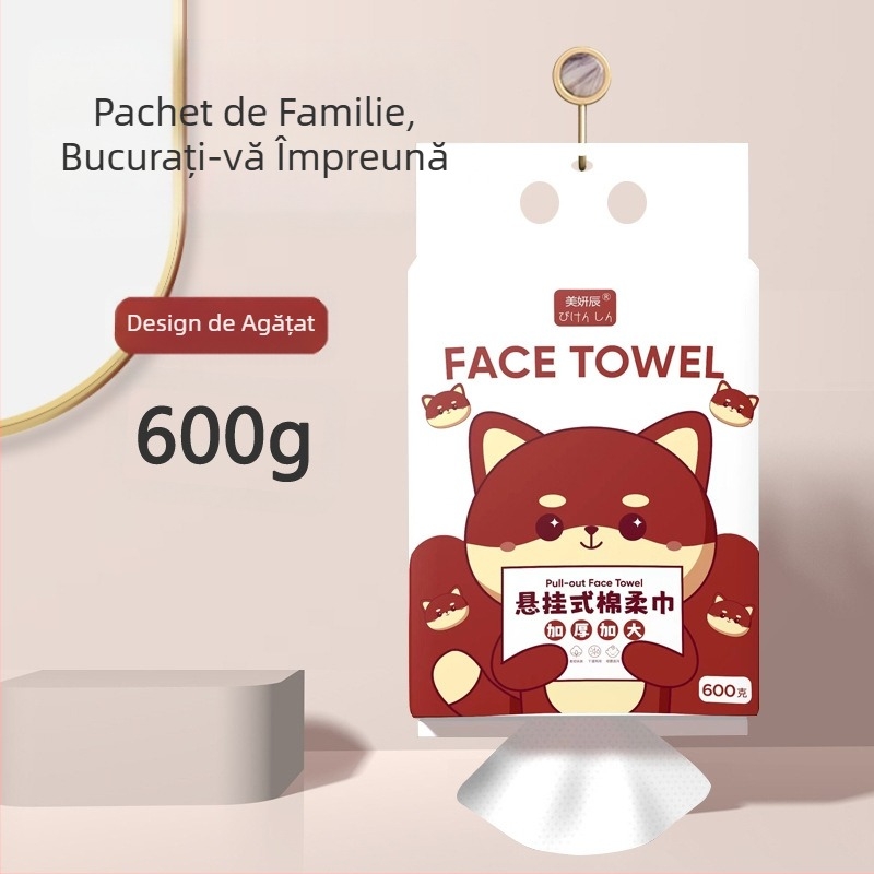 Prosoape de curățare facială de unică folosință, Prosoape de curățare facială detașabile cu perle îngroșate, Prosoape moi din bumbac, Prosoape de curățare facială, Saloane de înfrumusețare en-gros