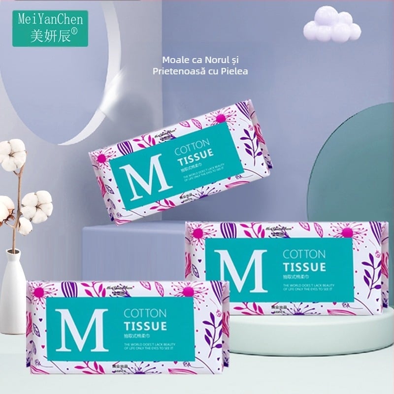 Prosoape de curățare facială de unică folosință, Prosoape de curățare facială detașabile cu perle îngroșate, Prosoape moi din bumbac, Prosoape de curățare facială, Saloane de înfrumusețare en-gros