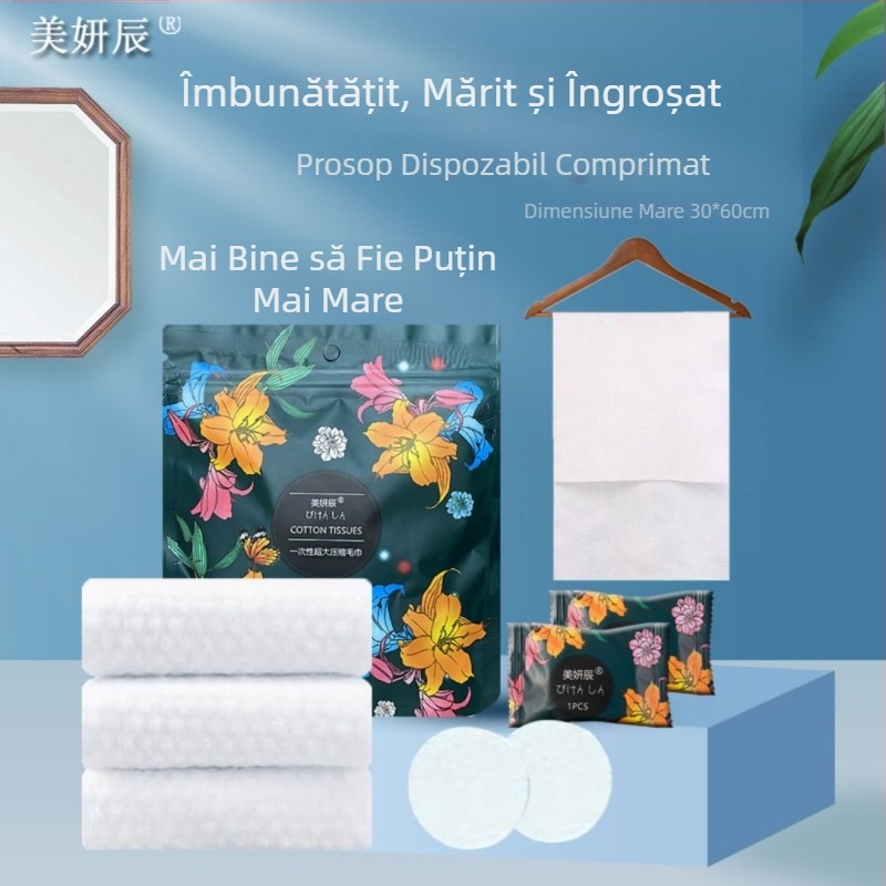 Prosoape de curățare facială de unică folosință, Prosoape de curățare facială detașabile cu perle îngroșate, Prosoape moi din bumbac, Prosoape de curățare facială, Saloane de înfrumusețare en-gros