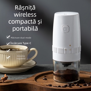 Râșniță electrică de cafea manuală de uz casnic mic, râșniță automată portabilă, râșniță manuală, mașină de cafea