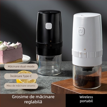 Râșniță electrică de cafea manuală de uz casnic mic, râșniță automată portabilă, râșniță manuală, mașină de cafea