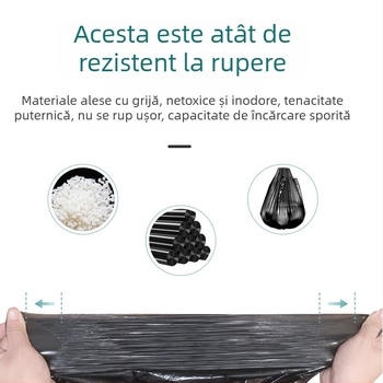 Sac de gunoi mare, gros, nu se sparge ușor, geantă de bucătărie portabilă de uz casnic, vestă comercială, geantă de plastic, lot