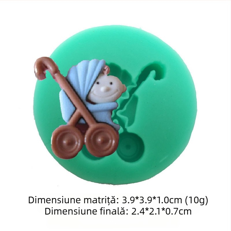 Mucegai de silicon cu model de zână a florilor, iepure, ursuleț, bebeluș, matriță de decorare pentru tort fondant, lucrat manual, DIY