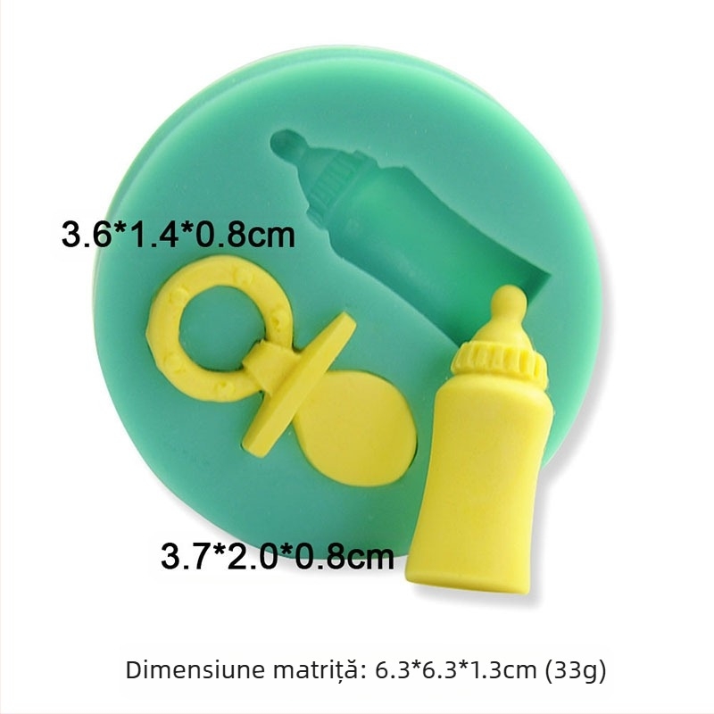Mucegai de silicon cu model de zână a florilor, iepure, ursuleț, bebeluș, matriță de decorare pentru tort fondant, lucrat manual, DIY