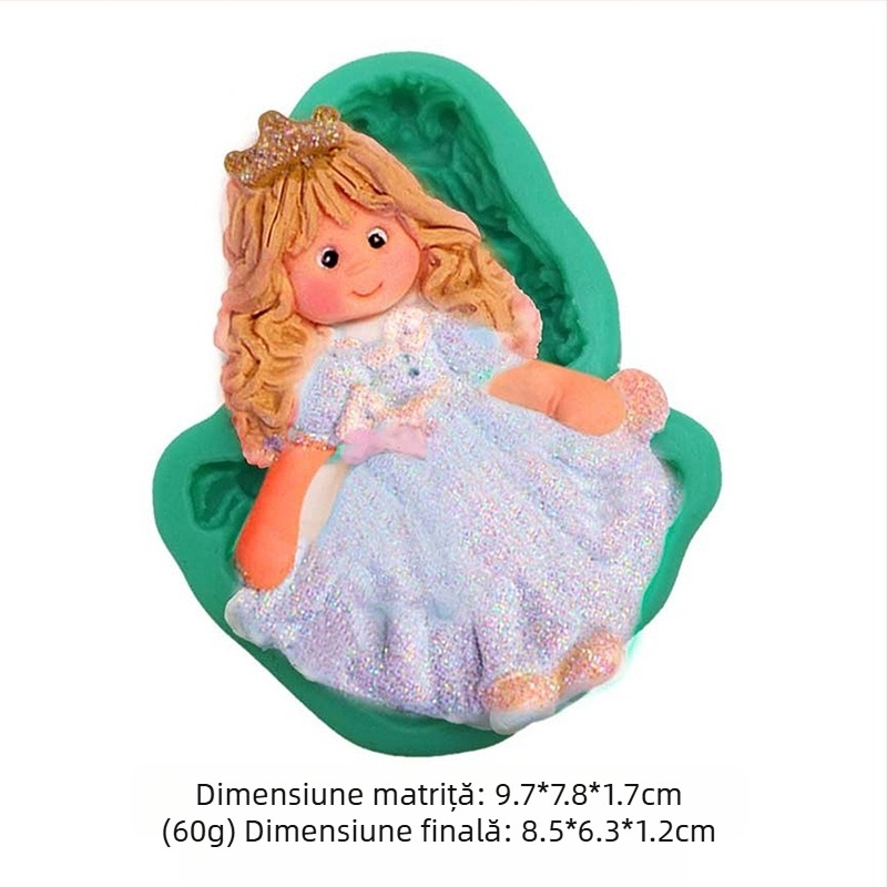 Mucegai de silicon cu model de zână a florilor, iepure, ursuleț, bebeluș, matriță de decorare pentru tort fondant, lucrat manual, DIY