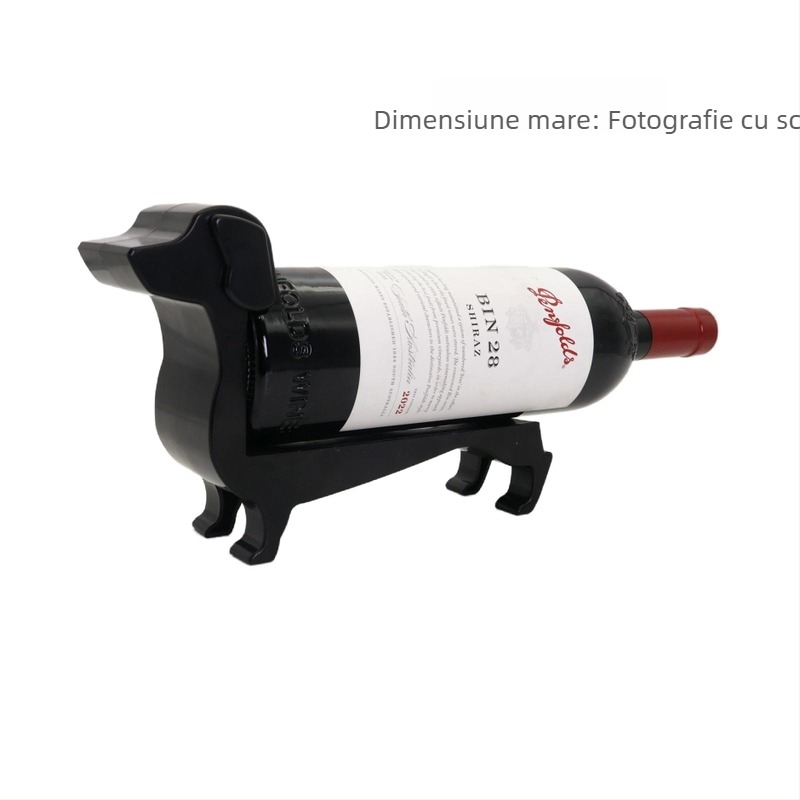 Suport pentru sticle de vin pentru câini transfrontalieri, suport pentru sticle de vin roșu Dachshund, raft pentru sticle de vin