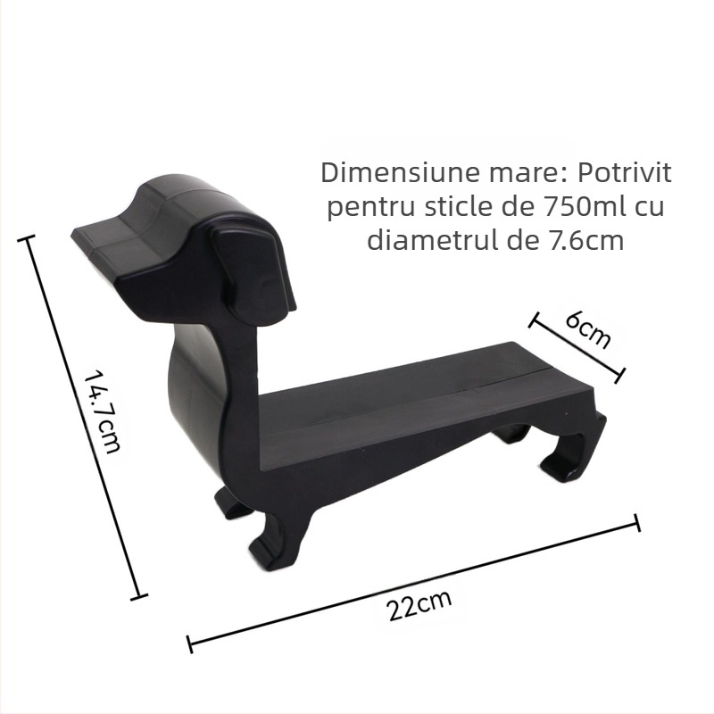Suport pentru sticle de vin pentru câini transfrontalieri, suport pentru sticle de vin roșu Dachshund, raft pentru sticle de vin