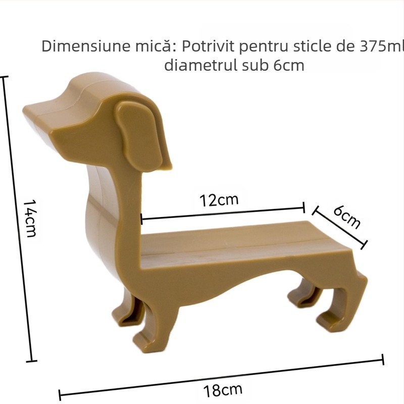 Suport pentru sticle de vin pentru câini transfrontalieri, suport pentru sticle de vin roșu Dachshund, raft pentru sticle de vin