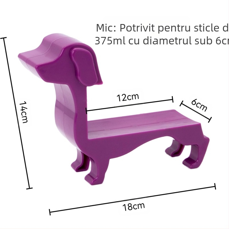 Suport pentru sticle de vin pentru câini transfrontalieri, suport pentru sticle de vin roșu Dachshund, raft pentru sticle de vin