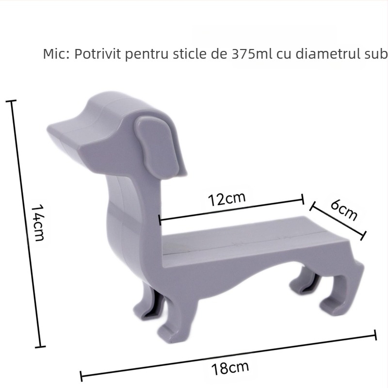 Suport pentru sticle de vin pentru câini transfrontalieri, suport pentru sticle de vin roșu Dachshund, raft pentru sticle de vin