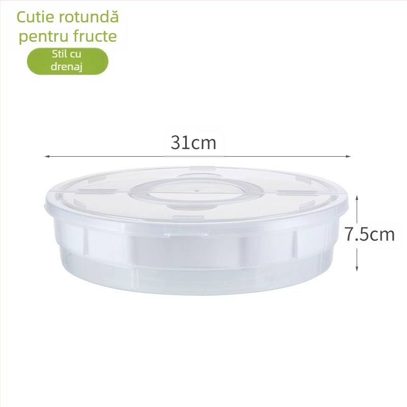 Cutie rotundă creativă cu fructe, fagure de miere, farfurie cu fructe, living, farfurie cu bomboane de uz casnic, gustare, cutie cu fructe uscate din plastic, farfurie transparentă cu fructe