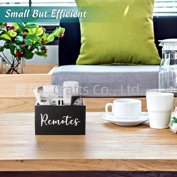 Cutie de depozitare din lemn, compartimentată, pentru birou, cu pliculețe de cafea și ceai, cu mâner, cu telecomandă, en-gros