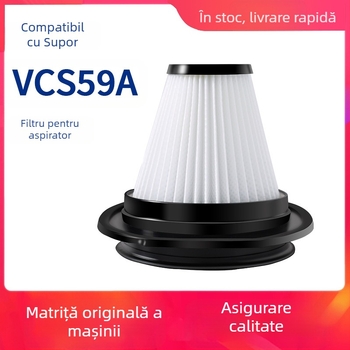 Potrivit pentru accesoriile aspiratorului Supor VCS59A-C1, element filtrant, sită HEPA lavabilă