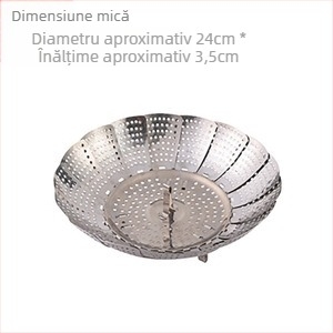 Oțel inoxidabil Lotus pliabil Steamer Dish Bucătărie Steamer retractabil rezistent la apă Steamer de uz casnic pentru legume și fructe Coș de scurgere