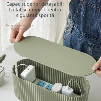 Preț 10 USD 1 buc/set priză de alimentare cu bandă de depozitare organizator de sârmă cutie de depozitare organizator de priză de alimentare colecție artefacte decorative blocare siguranță transfrontalieră model nou