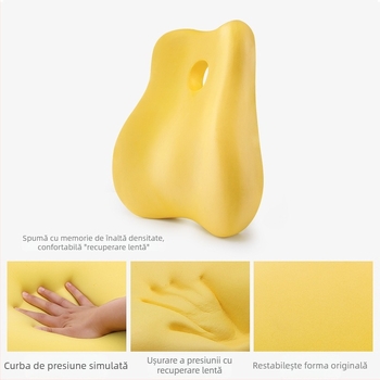 Pernă de susținere lombară auto, pernă lombară pentru scaun de birou, pernă lombară pentru spate, pernă lombară sedentară pentru scaun