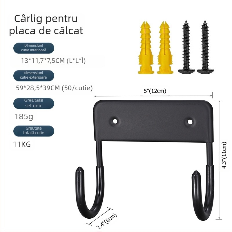Cârlig pentru masă de călcat Senyu, suport pentru fier, cârlig de depozitare pentru masă de călcat, cârlig stabil pentru placă de fier, Amazon Spot