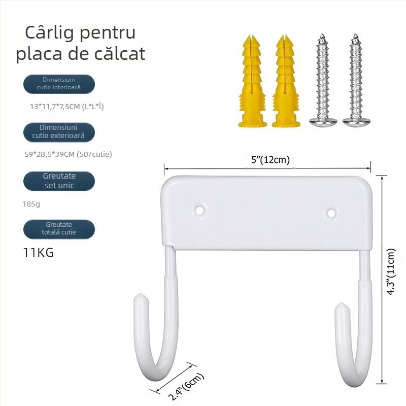 Cârlig pentru masă de călcat Senyu, suport pentru fier, cârlig de depozitare pentru masă de călcat, cârlig stabil pentru placă de fier, Amazon Spot