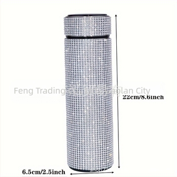 Termos cu două căni drepte, Cross Border American Diamond, 480 ml, pentru cafea, ceai, suc de fructe, cadou de Crăciun