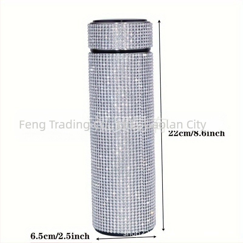 Termos cu două căni drepte, Cross Border American Diamond, 480 ml, pentru cafea, ceai, suc de fructe, cadou de Crăciun