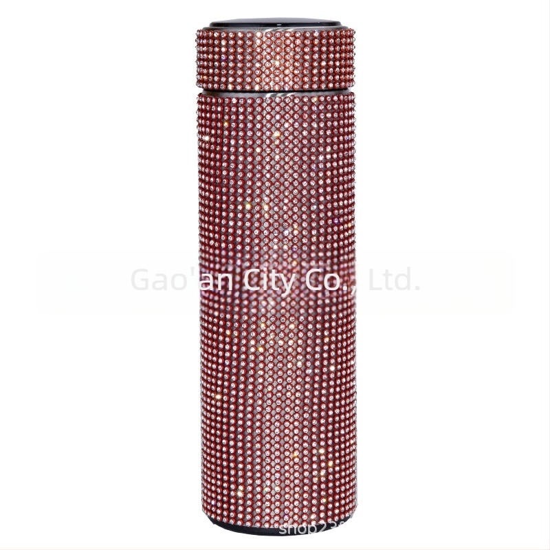 Termos cu două căni drepte, Cross Border American Diamond, 480 ml, pentru cafea, ceai, suc de fructe, cadou de Crăciun