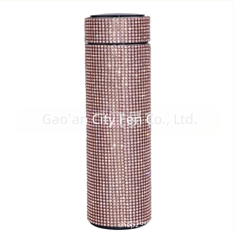 Termos cu două căni drepte, Cross Border American Diamond, 480 ml, pentru cafea, ceai, suc de fructe, cadou de Crăciun