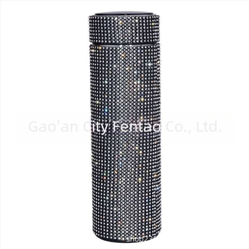 Termos cu două căni drepte, Cross Border American Diamond, 480 ml, pentru cafea, ceai, suc de fructe, cadou de Crăciun