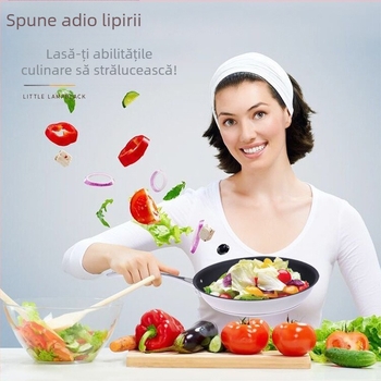 Tigaie antiaderentă cu ridicata, producător, tigaie de uz casnic, cadou, plită cu inducție, universală, din oțel inoxidabil 304, tigaie mare