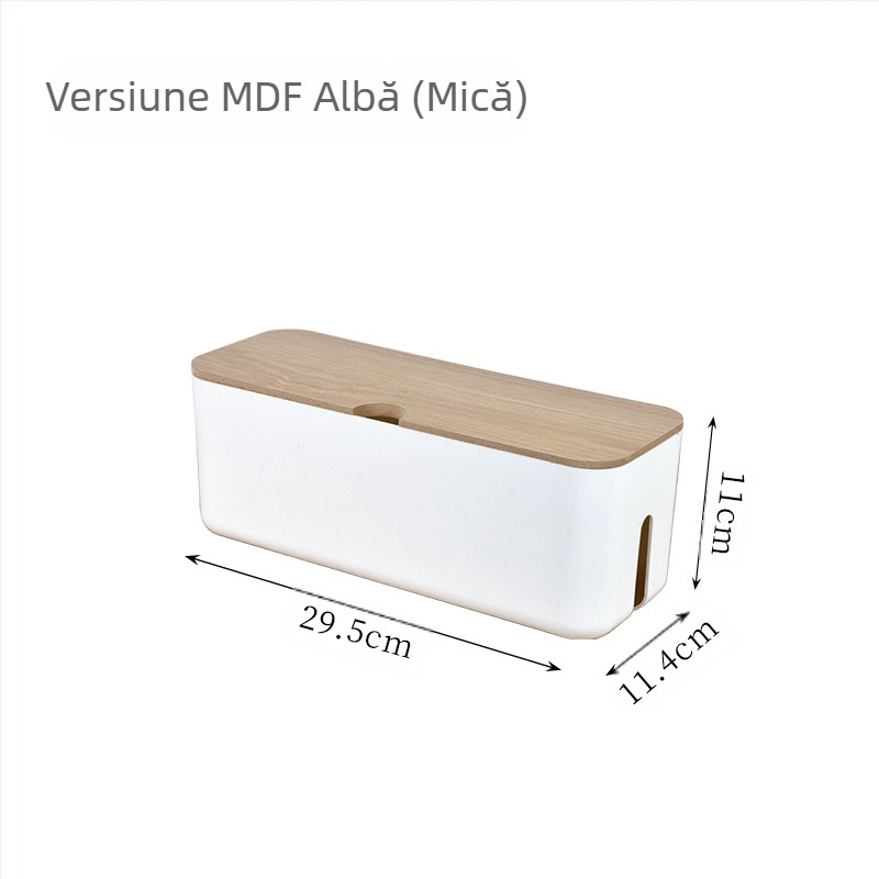 Cutie de depozitare pentru sârmă mare și mică, organizator de sârmă pentru încărcător, cablu de alimentare ascuns, telefon mobil, computer, tabletă, priză, placă de tragere