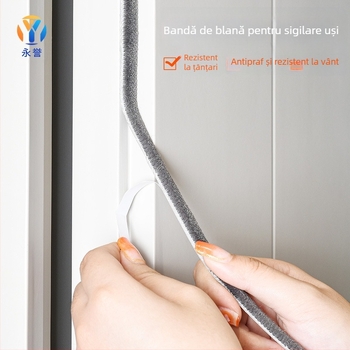 Bandă de etanșare autoadezivă pentru fante de uși și ferestre, bandă de lână, bandă de etanșare din aliaj de aluminiu, bandă de parbriz pentru ferestre, bandă de etanșare autoadezivă din lână, rezistentă la vânt
