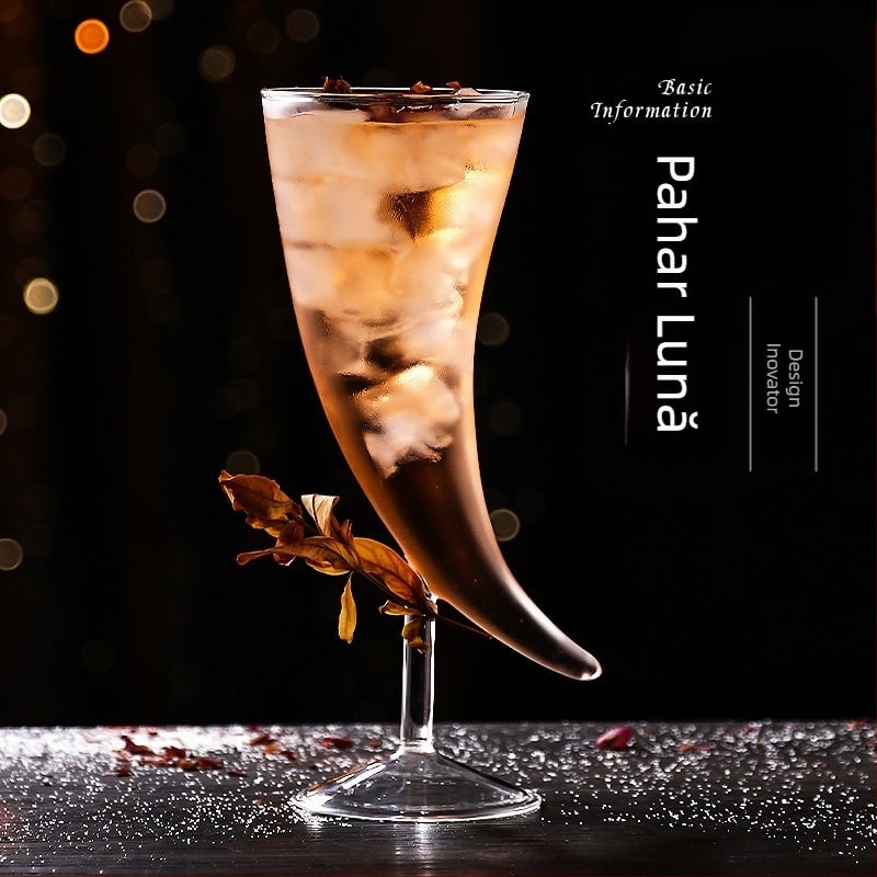 Pahar de vin cu lună, pahar creativ, pahar de vin, pahar de vin afumat molecular, pahar personalizat, pahar de cocktail pentru sărbătorirea internetului