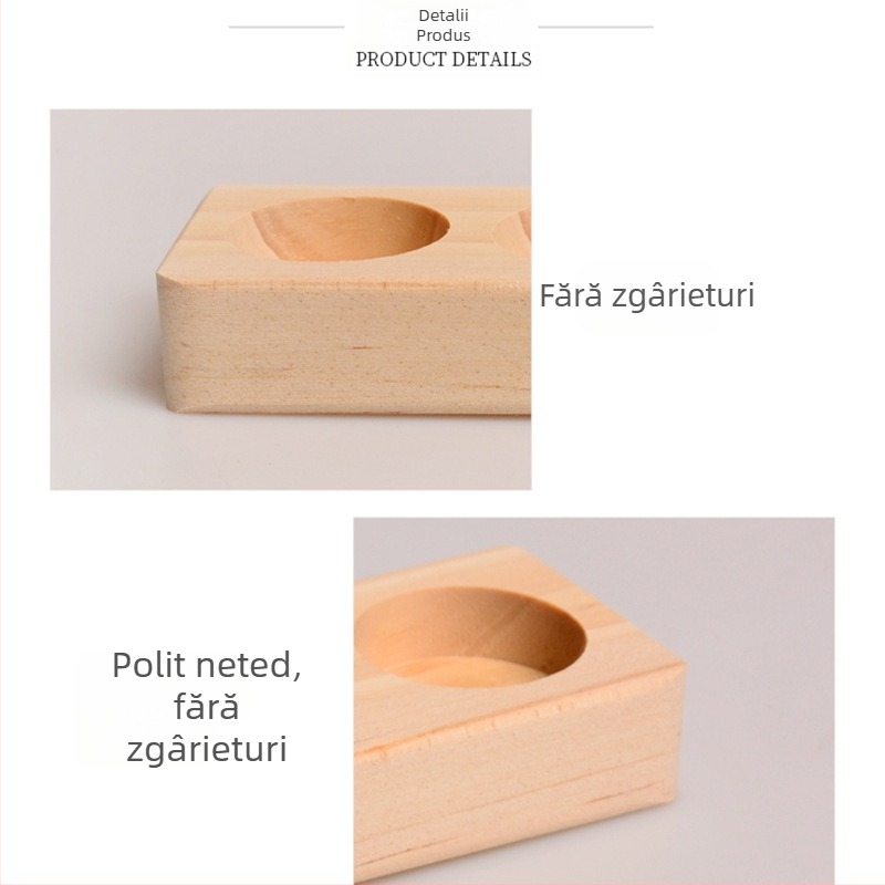 Suport de afișare pentru sticle de uleiuri esențiale cu 6 găuri, Suport de afișare cu un singur strat din lemn de pin, Suport de depozitare a uleiurilor esențiale Doterra