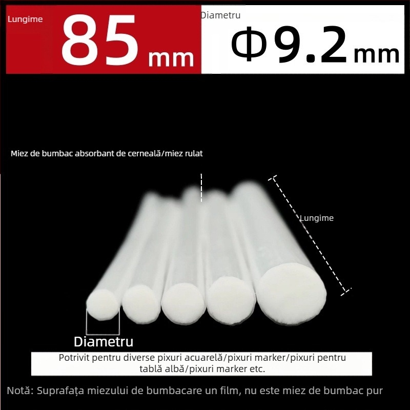 Producție în fabrică en-gros cu miez de fibră, stilou cu miez de bumbac, stilou pentru acuarelă, stilou pentru tablă albă, marker, stilou cu absorbție de cerneală, miez de bumbac