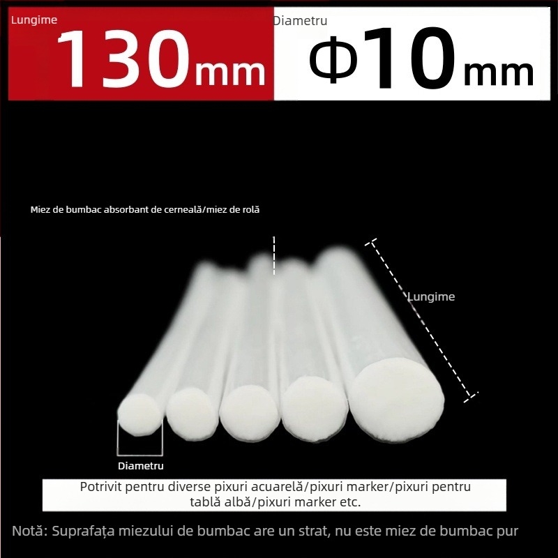 Producție în fabrică en-gros cu miez de fibră, stilou cu miez de bumbac, stilou pentru acuarelă, stilou pentru tablă albă, marker, stilou cu absorbție de cerneală, miez de bumbac