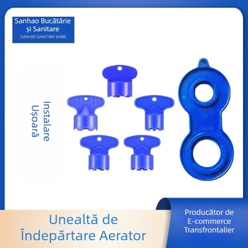 Instrument de îndepărtare a aeratorului de robinet Amz, accesorii pentru baie, set de chei pentru aerator, demontare care economisește forța de muncă