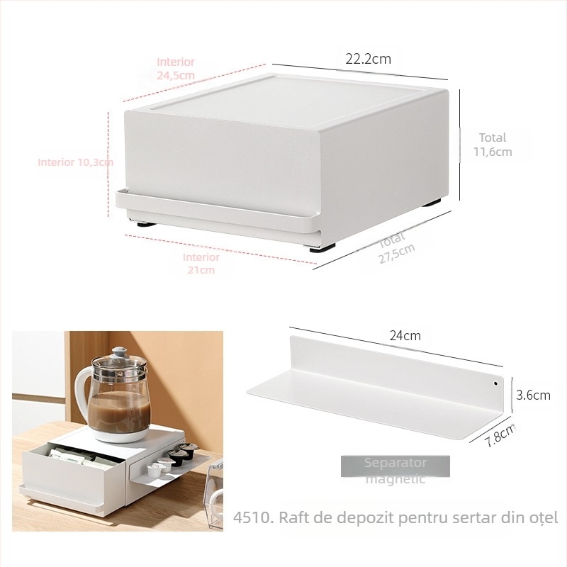 Raft de depozitare pentru aparat de cafea în stil japonez, pentru electrocasnice mici, cu sertar, de înaltă calitate, pentru bar, raft de depozitare, bufet, dulap, masă cu ceainic