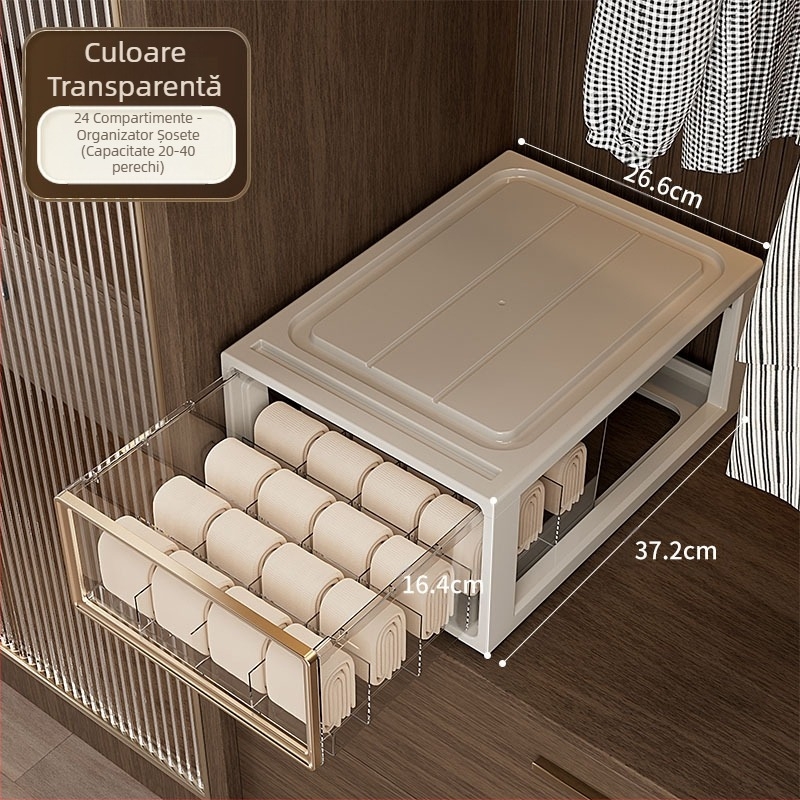 Cutie de depozitare pentru lenjerie intimă, sertar de uz casnic, dulap, sutien, lenjerie intimă, șosete, finisare cutie trei-în-unu, cutie de finisare divizată