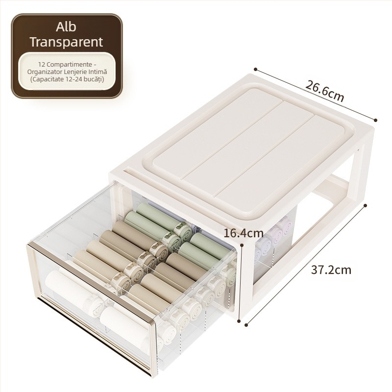 Cutie de depozitare pentru lenjerie intimă, sertar de uz casnic, dulap, sutien, lenjerie intimă, șosete, finisare cutie trei-în-unu, cutie de finisare divizată