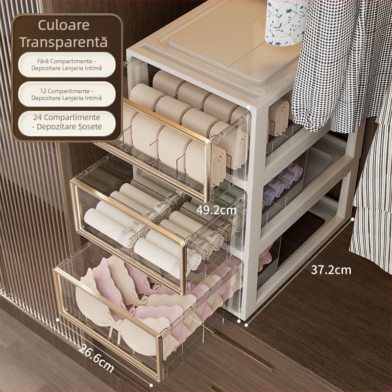 Cutie de depozitare pentru lenjerie intimă, sertar de uz casnic, dulap, sutien, lenjerie intimă, șosete, finisare cutie trei-în-unu, cutie de finisare divizată