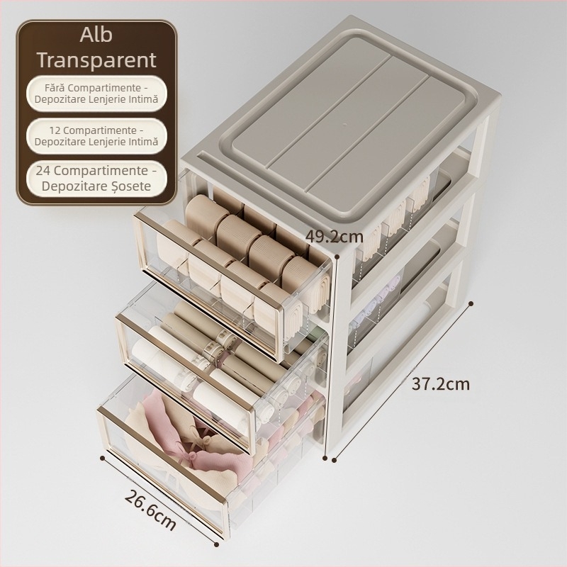 Cutie de depozitare pentru lenjerie intimă, sertar de uz casnic, dulap, sutien, lenjerie intimă, șosete, finisare cutie trei-în-unu, cutie de finisare divizată